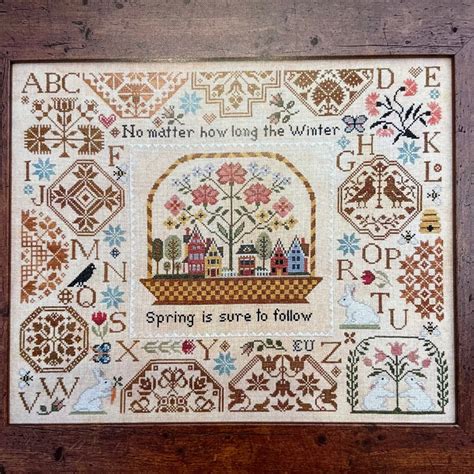 Spring Quaker By Lila S Studio Cross Stitch Chart Pattern Only Etsy