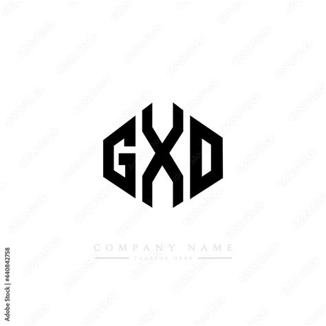 GXO letter logo design with polygon shape. GXO polygon logo monogram ...