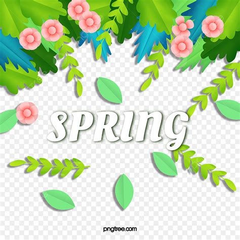 Spring Stickers White Transparent Spring Flower Creative Stickers