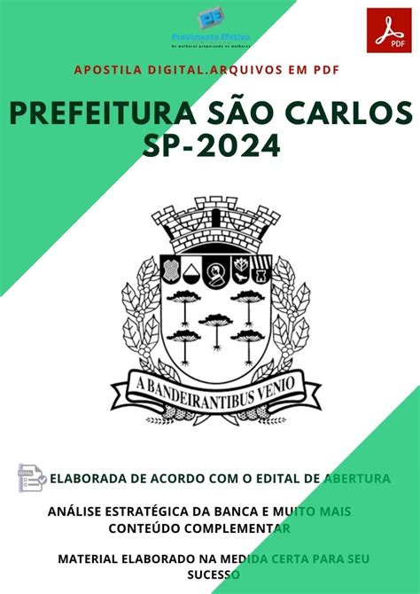 Provimento Efetivo Concursos Apostila Pref S O Carlos Sp Assistente