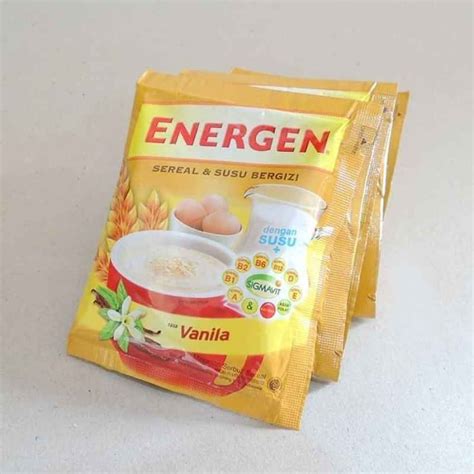 Jual Energen Rasa Vanila 1 Rcg Isi 10 Sachet Kemasan Baru 34 Gram