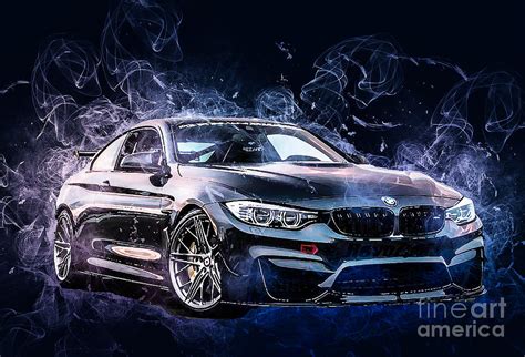 BMW M4 Performance Technic Custom tuning Drawing by Marietta Beatty - Pixels