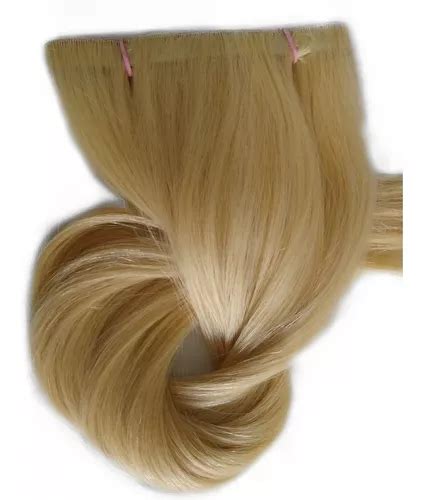 Cabelo Humano Loiro Claro Fita Adesiva 100g 70cm Mega Hair