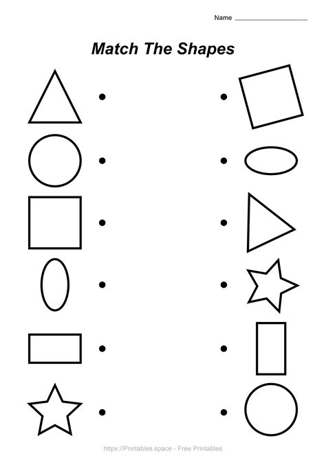 Match The Shapes Worksheet Printable Pdf Free Printables