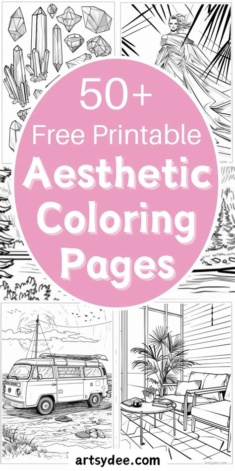 50 Aesthetic Coloring Pages These Free Printable Pdfs Are A Treasure