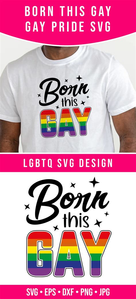 Born This Gay SVG Design