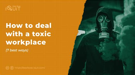 How To Deal With A Toxic Work Environment Best Ways