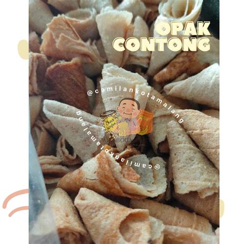 Jual Opak Contong Kue Kering Opak Contong Mini Jajanan Jadoel