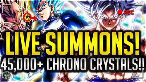 Mui Goku Chrono Crystal Summons Live Showcase Come Summon