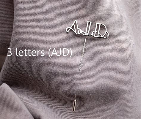 Personalized Initial Lapel Pin Personalized Name Pin Suit Etsy