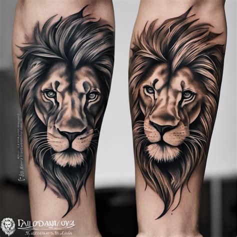 96 Lion Tattoo Ideas Created With Ai | artAIstry