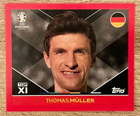 TOPPS EURO 2024 Swiss Edition THOMAS MULLER Sticker GER TOP1 EUR 1