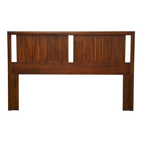 Mid Century Modern Walnut Queen Headboard | Chairish