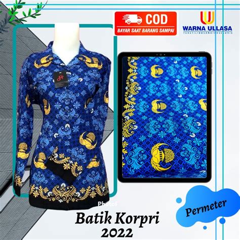 Jual Bahan Kain Batik Korpri Terbaru Batik Kopri Batik Korpri