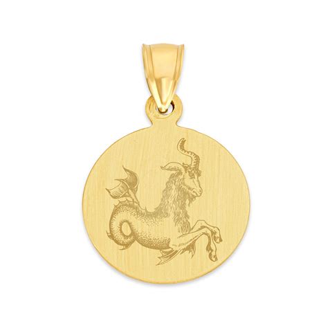 10k Real Solid Gold Zodiac Coin Necklace Zodiac Jewelry For Etsy