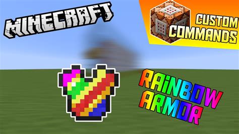 Rainbow Armor Minecraft Custom Commands Episodul 1 Youtube