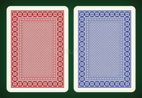 Back Side Design Playing Cards Vector Illustration Stock Vector