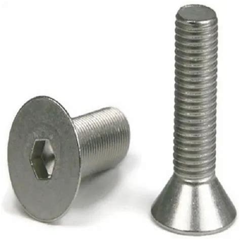 Round Full Thread Stainless Steel Countersunk Head Screw Size 10 To