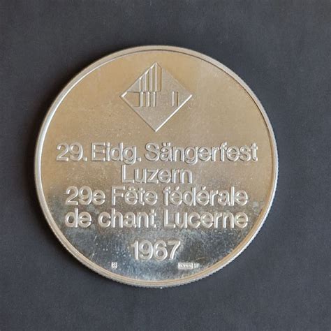 Silbermedaille 1967 Eidg Sängerfest LU Kaufen auf Ricardo