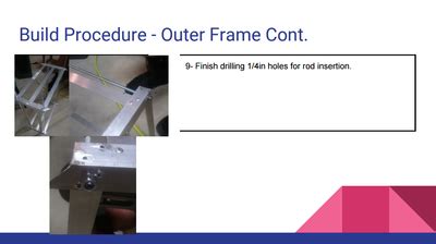 Technical Drawings And Build Procedure Vibration Suppression System