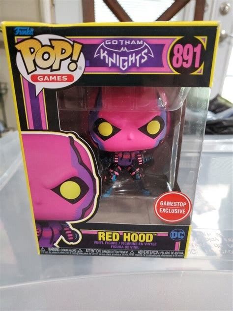 Funko Pop Red Hood Black Light Dc Comics Gotham Knights Gamestop