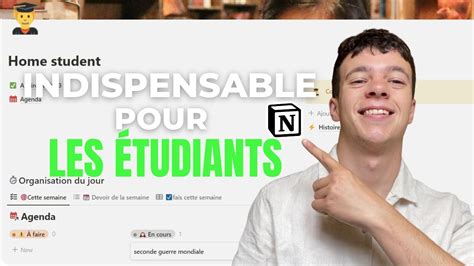 Comment Utiliser Notion Pour Ses Cours Template Gratuit YouTube