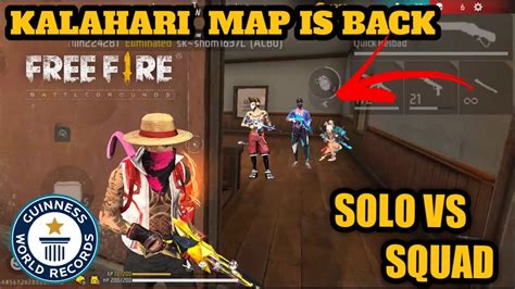 Kalahari Map Is Back 😊 Solo Vs Squad Rank Match Gemplay Video🔥