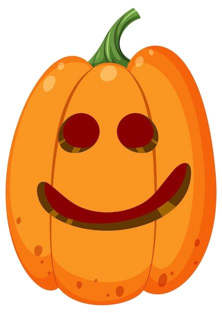 Estilo De Dibujos Animados De Calabaza De Halloween Vector Premium