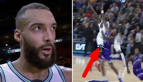 Nba Choqu Rudy Gobert R Agit Au Poster Xxl D Anthony Edwards