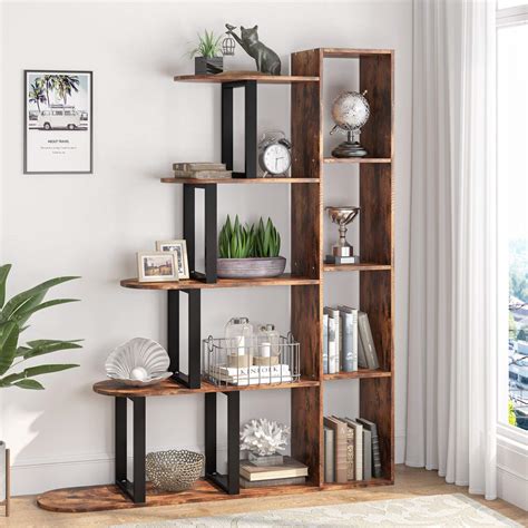 Buy Tribesigns Tier Bookshelf Vintage Industrial Bookcase Shelf