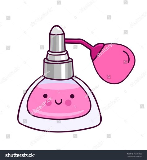 Cute Pink Perfume Bottle Smile Cartoon Stock Vector (Royalty Free) 792367825 | Shutterstock