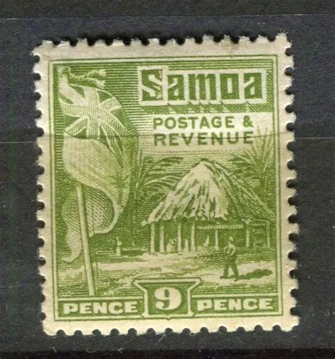 Samoa Early Pictorial Issue Fine Mint Hinged Shade Of D Value