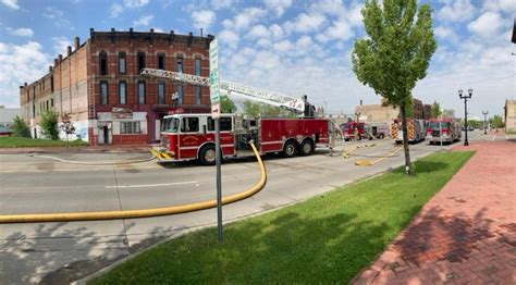 Crews Battle Fire At Three Story Vacant Building In Downtown Saginaw