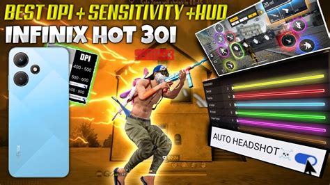 Infinix Hot I Free Fire Best Auto Headshot Dpi Hud Sensitivity