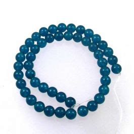 UK Semi Precious And Gemstone Beads Malay Jade Dyed Mid Royal Blue