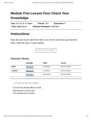 Module Five Lesson Four Check Your Knowledge Early Math4Sec02Fall22.pdf ...