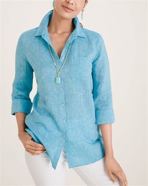 Chico S No Iron FreshChic Linen Shirt In 2021 Linen Shirt Linen