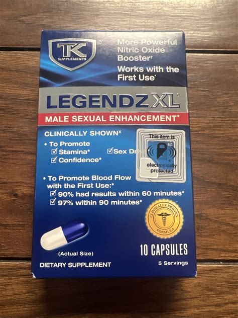 Tk Supplements Legendzxl Xl Male Enhancement Dietary Supplement 10 Capsules Ebay