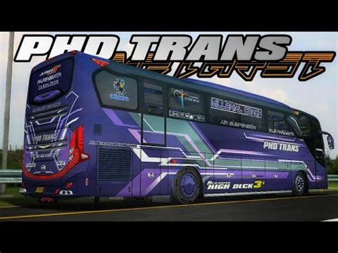 Mod Bussid Terbaru JB3 MHD Single Glass PHD TRANS AMETHYST FULL