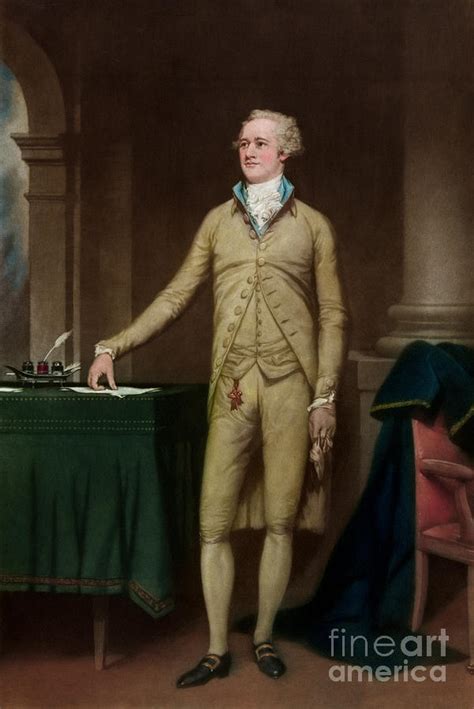 Alexander Hamilton Painting By American School