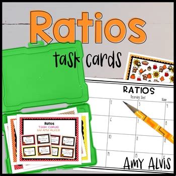 Ratio Task Cards By Amy Alvis Teachers Pay Teachers