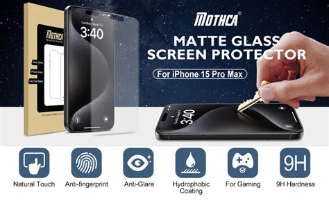 Mothca Matte Screen Protector For IPhone 15 Pro Max 2 2 Pack 2pcs