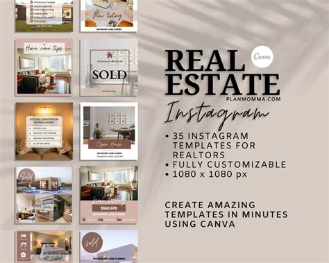 Real Estate Instagram Post Social Media 35 Templates Etsy