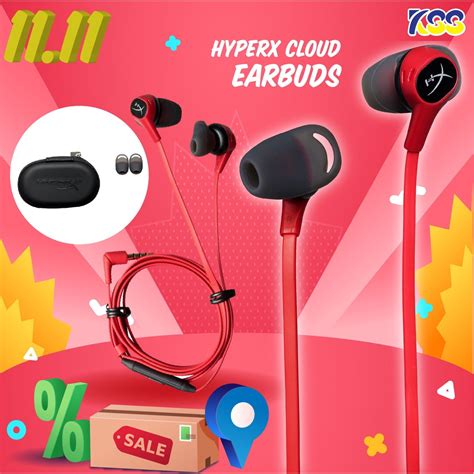 Hyperx Cloud Earbuds หูฟังเกมมิ่งอินเอียร์ In Ear ไฮเปอร์เอ็กซ์ Earbud แจ็ค 4 ขั้ว Ctia 35มม