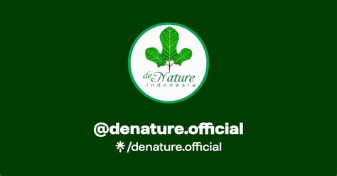 Denature Official Instagram Facebook Tiktok Linktree