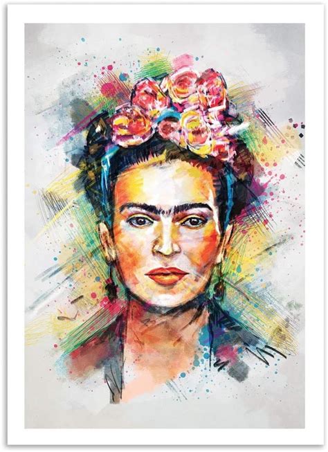 WALL EDITIONS Art Poster Frida Kahlo Tracie Andrews Format 50 X