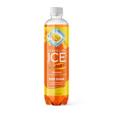 Sparkling Ice® Starburst™ Orange Flavored Sparkling Water, 17 fl oz ...