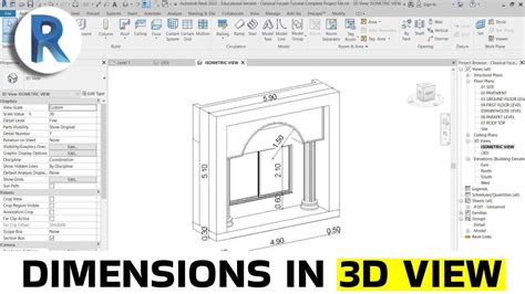 Adding Dimensions To A 3D View In Revit Revit Tips And Tricks YouTube