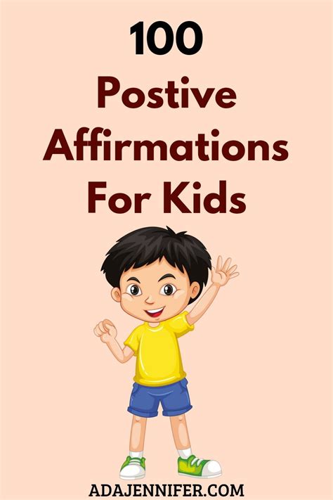 100 positive affirmations for kids – Artofit