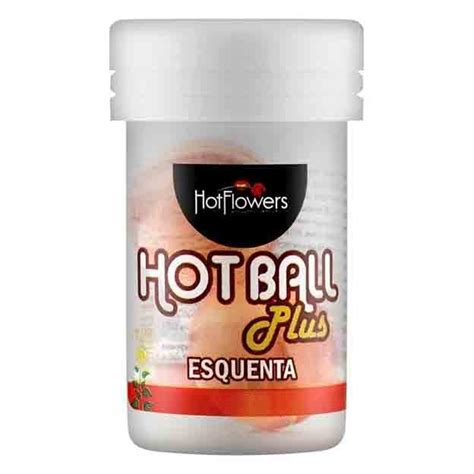Bolinha Hot Ball Plus Esquenta Hot Flowers Sexshop